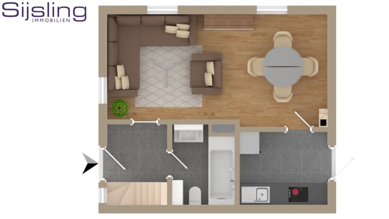 Kleine Doppelhaushälfte mit über 2000 m2 Gartengrundstück