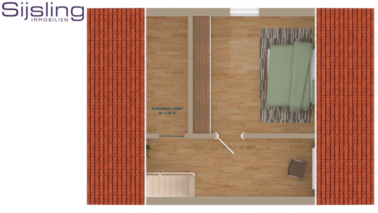 Kleine Doppelhaushälfte mit über 2000 m2 Gartengrundstück