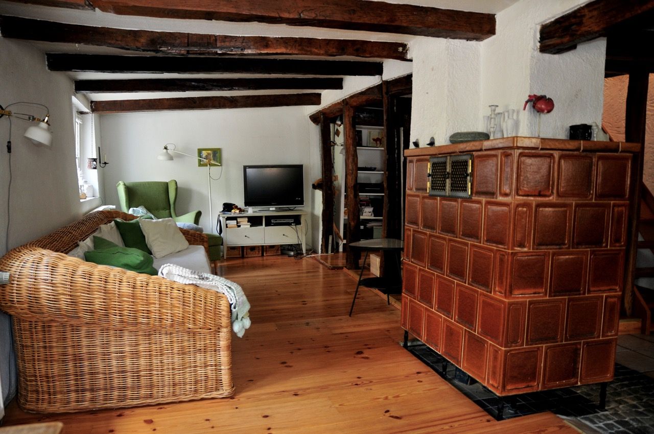 Historisches Fachwerkhaus mit moderner Erweiterung