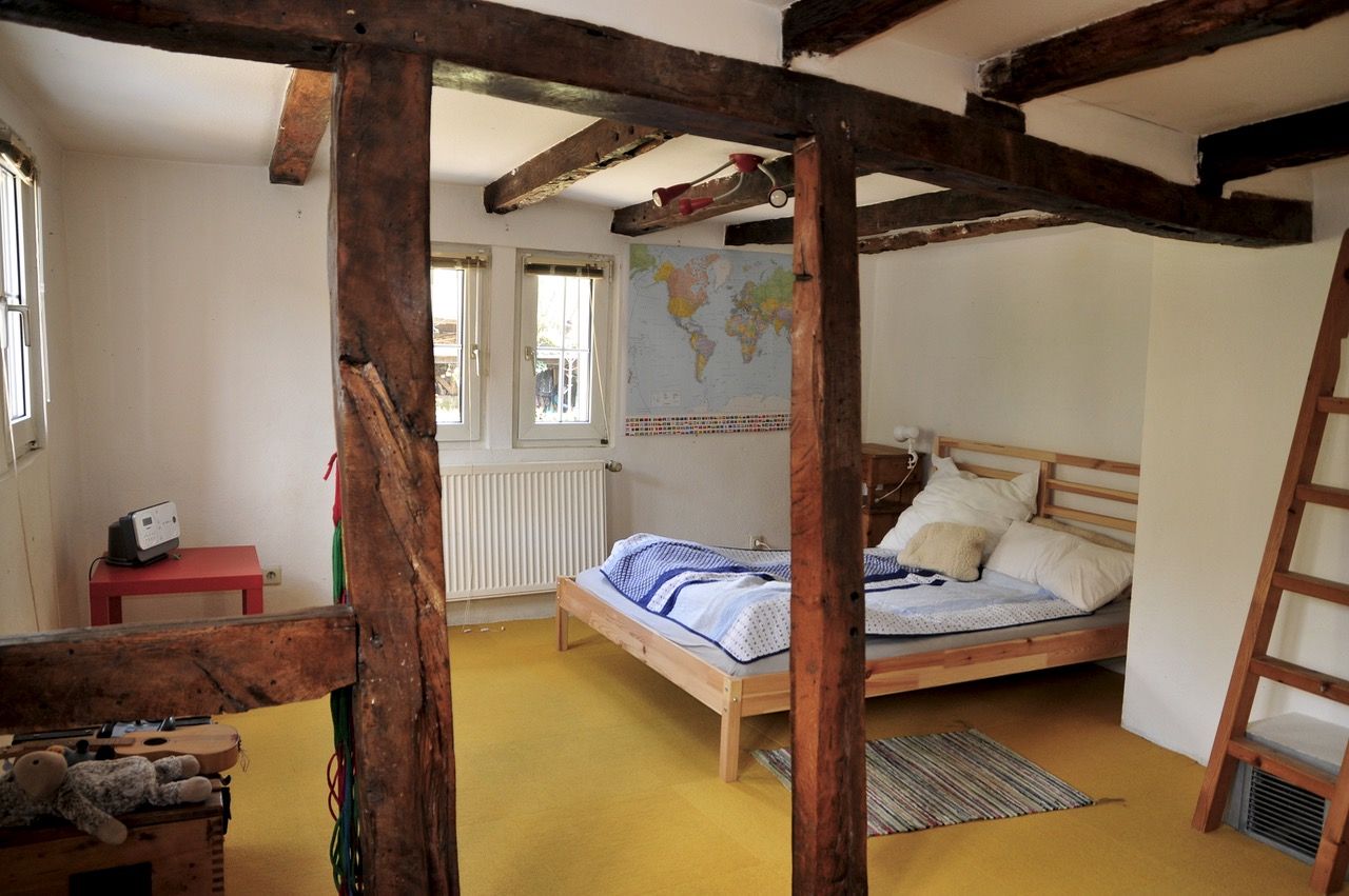 Historisches Fachwerkhaus mit moderner Erweiterung