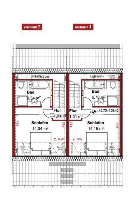 WE 2 und 3 Dachgeschoss